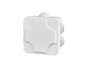 INDUSTRIAL Puszka hermetyczna n/t 102x102x47 z 7 dławnicami IP55 szara o podwyższonej odporności na UV 2700-02