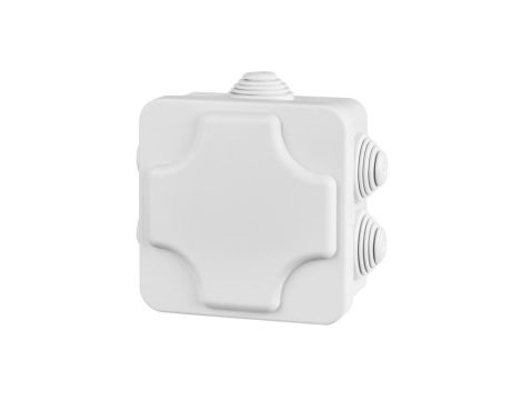 INDUSTRIAL Puszka hermetyczna n/t 102x102x47 z 7 dławnicami IP55 szara o podwyższonej odporności na UV 2700-02