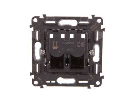 VALENA ALLURE Gniazdo podwójne 2xRJ45 kat.5e UTP 753041