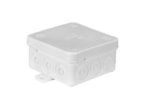Puszka n/t hermetyczna z dławicą zintegrowaną 75x75x39mm IP54 biała N5 83005006
