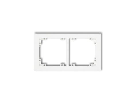 DECO Ramka podwójna biały DR-2