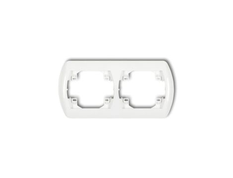 TREND Ramka pozioma podwójna biały RH-2