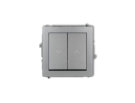 DECO Przycisk żaluzjowy srebrny metalik 7DWP-8