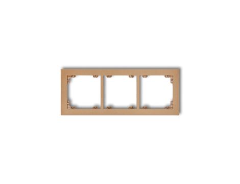 DECO Ramka potrójna złoty metalik 8DR-3