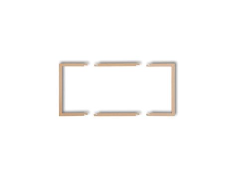 Ramka wypełniająca podwójna serii DECO złoty metalik 8DRW-2