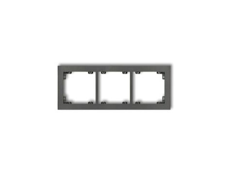 DECO Ramka potrójna grafitowy 11DR-3