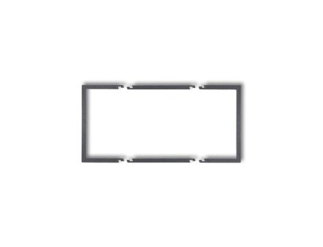 Ramka wypełniająca podwójna serii DECO grafitowy 11DRW-2