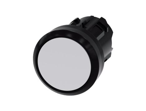 Przycisk 22mm tworzywo biały płaski z samopowrotem SIRIUS ACT 3SU1000-0AB60-0AA0