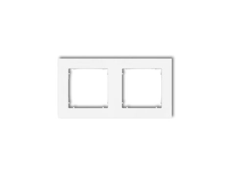 MINI Ramka podwójna biała MR-2