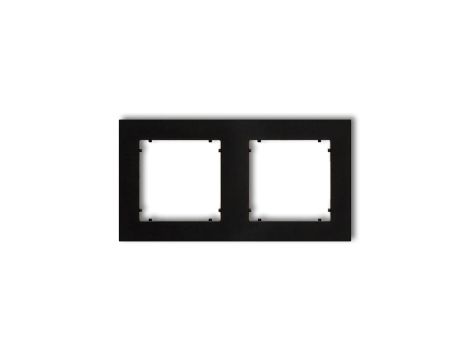 MINI Ramka podwójna czarny mat 12MR-2