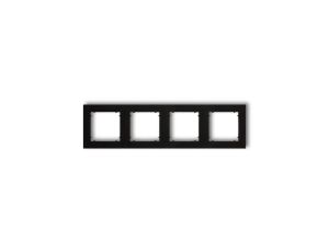 MINI Ramka poczwórna czarny mat 12MR-4