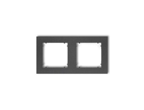 MINI Ramka podwójna grafitowa 11MR-2