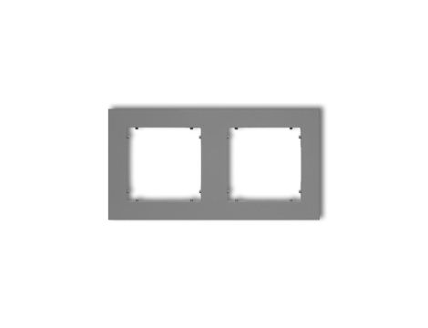 MINI Ramka podwójna szary mat 27MR-2