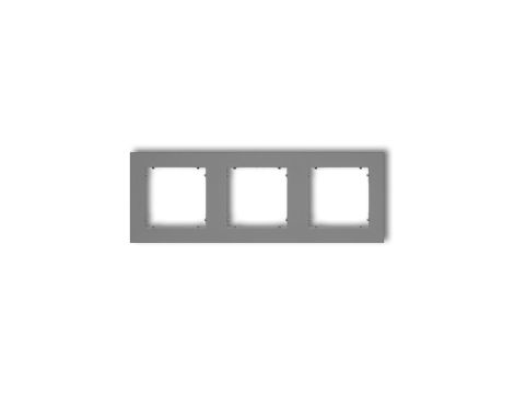 MINI Ramka potrójna szary mat 27MR-3
