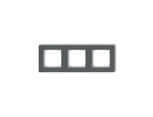 MINI Ramka potrójna grafitowy mat 28MR-3