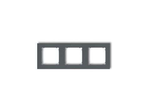 MINI Ramka potrójna grafitowy mat 28MR-3