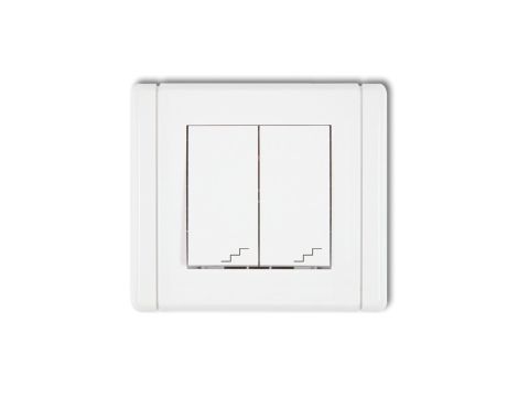 FLEXI Łącznik podwójny schodowy biały FWP-33