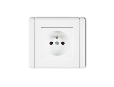 FLEXI Gniazdo pojedyncze z/u 2P+Z biały FGP-1zp