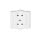 FLEXI Gniazdo podwójne b/u biały FGP-2p