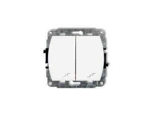 TREND Łącznik podwójny schodowy biały WP-33