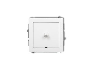 DECO Łącznik jednobiegunowy w stylu amerykańskim biały DWPUS-1