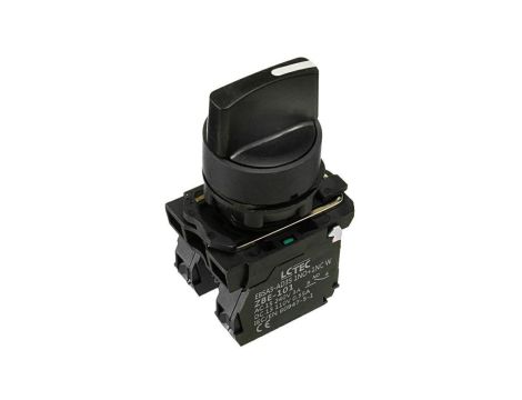 Przełącznik piórkowy IP54 3 pozycyjny bezpowrotny - stabilny kolor biały EBSA5-AD35 1NO+1NC W LC-Tec 5902838490754