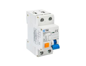 Wyłącznik różnicowoprądowy z członem nadprądowym 1P+N 10A 30mA typ AC LC-Tec EBS9BLN-30/10/AC LCTEC-EBS9BLN-30/10/