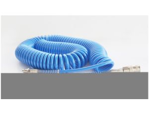 Wąż spiralny pneumatyczny 12x8 mm z szybkozłączami DN7,2 długość 15 m