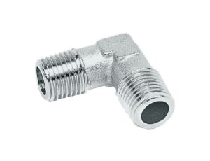 Kolanko gwintowane G 3/8 GZ, mosiądz niklowany