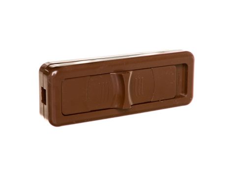 Wyłącznik suwakowy przelotowy lub końcowy 1-torowy 2,5A/250V brązowy WS-1P/2,5A BRĄZ