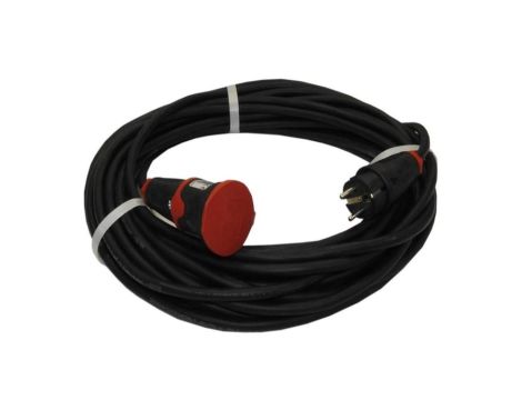 Przedłużacz budowlany elCORD 16A 230V IP44 20m H07RN-F 3G1,5 z wtyczką uni-schuko i gniazdem z zatyczką 30125200