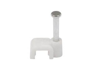 Uchwyt kablowy z gwoździem czarny UKP 6mm (6/6) 220169 /100szt/