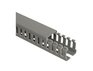 Korytko grzebieniowe samogasnące 25x25 szare z pokrywą UV ECS2525 /2m/