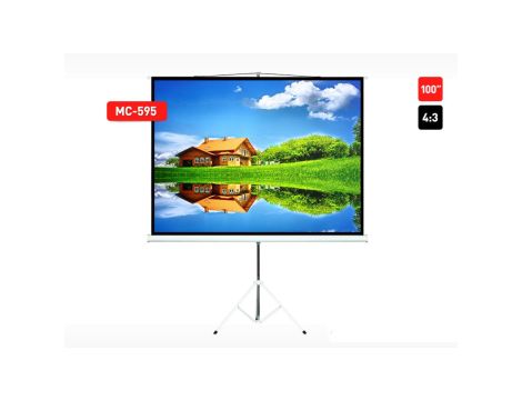 Ekran projekcyjny na stojaku 100 4:3 200x150 Maclean MC-595