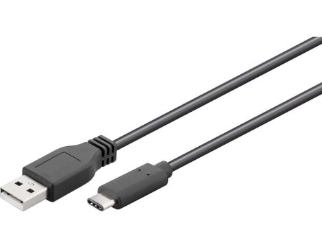 Przewód USB 2.0 HighSpeed USB-C - USB-A 1m 55466