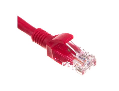 Kabel krosowy patchcord U/UTP kat.6 10m czerwony