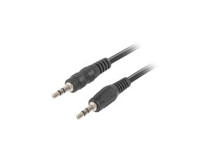 Kabel stereo minijack (M) - minijack (M) 1,2m CA-MJMJ-10CC-0012-BK