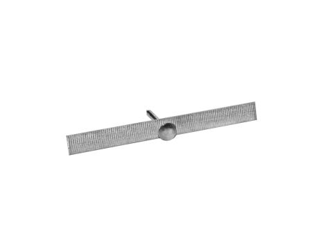 Taśma aluminiowa cięta 100 mm z gwoździem 3x30 mm /1kg/ TA-Cg-100/1 /214szt./