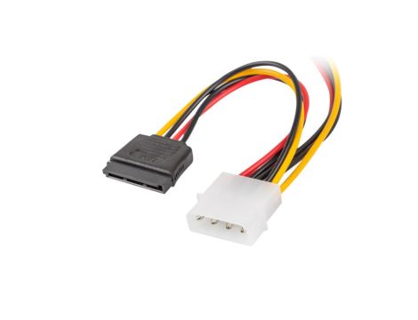 Kabel zasilający MOLEX (M) - SATA(F) x2 15cm CA-HDSA-11CU-0015