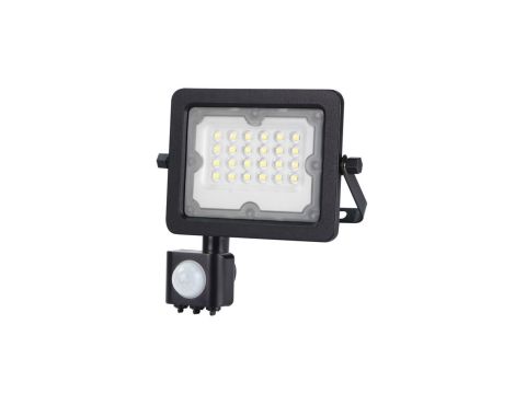 Naświetlacz LED GALAXI 20W 2200lm barwa zimna 6000K IP65 czarny z czujnikiem