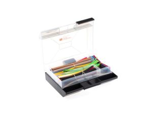 Zestaw tulei kablowej Black, Blue, Brown, Green/Yellow, Red, White, Yellow Poliolefina, 2:1, 3:1 Shrink Ratio RS PRO