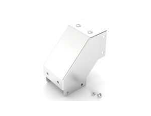 Pokrywa do koryt kablowych Stal nierdzewna 304 Zatyczka wygięta na zewnątrz pod kątem 90 75 x 75mm RS PRO