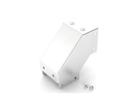 Pokrywa do koryt kablowych Stal nierdzewna 304 Zatyczka wygięta na zewnątrz pod kątem 90 75 x 75mm RS PRO