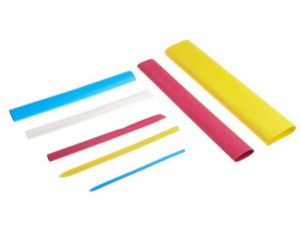 Zestaw tulei kablowej Blue, Red, White, Yellow Poliolefina, 3:1 Shrink Ratio RS PRO 3mm