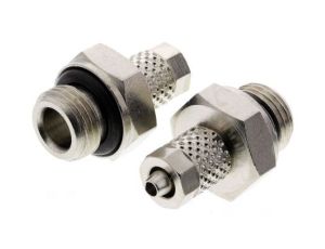 Adapter gwintowany prosty gwint – rura, 15 barów