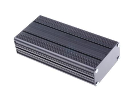 Obudowa urządzeń elektronicznych wentylowana, aluminiowa, Czarny, 165 x 81.4 x 40mm, RS PRO