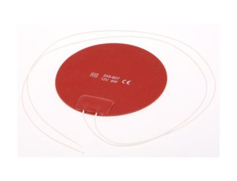 Silicone Heater Mat 8 W 12 V DC