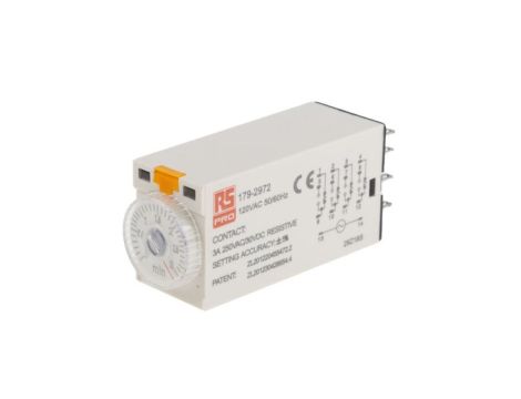 Przekaźnik czasowy zwłoczny jednofunkcyjny 0.1 → 3min 4PDT 4-stykowy 4PDT 110V ac