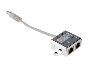 Adapter do złączy RJ, Cat5e, 2 portów Ekranowane, RJ45, 170 mm