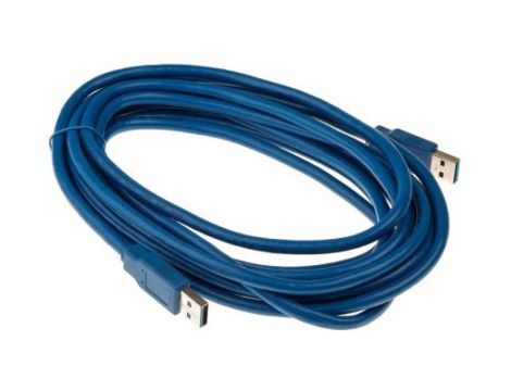 Kabel USB, dł. 5m, kolor: Niebieski
